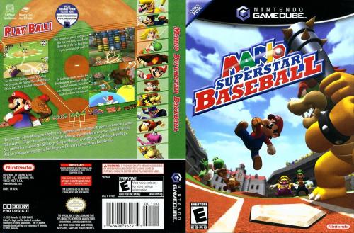 Mario Superstar Baseball Cover - Click for full size image